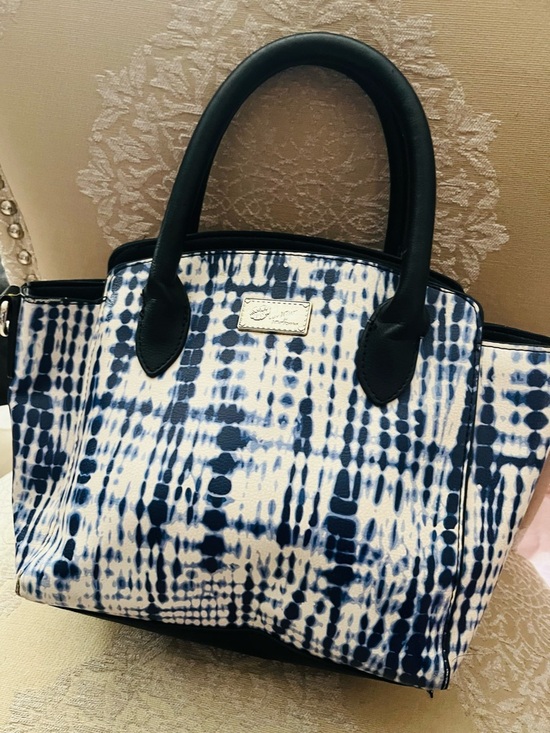 Betsey Johnson Handbags - Betsey Johnson Blue & White Patterned Women’s Tote Bag